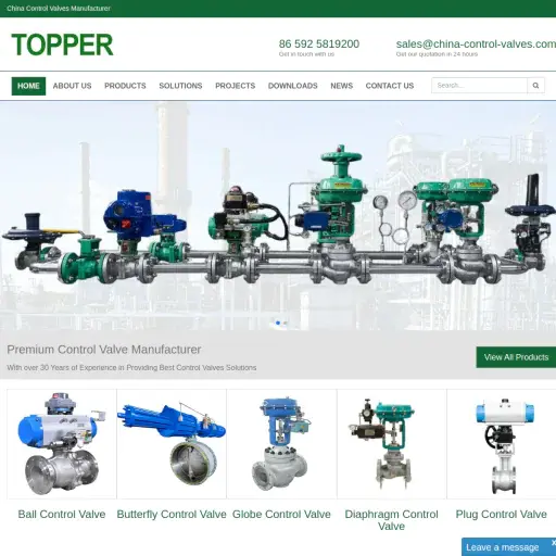 China Topper Control Valves Manufacturer Co., Ltd.